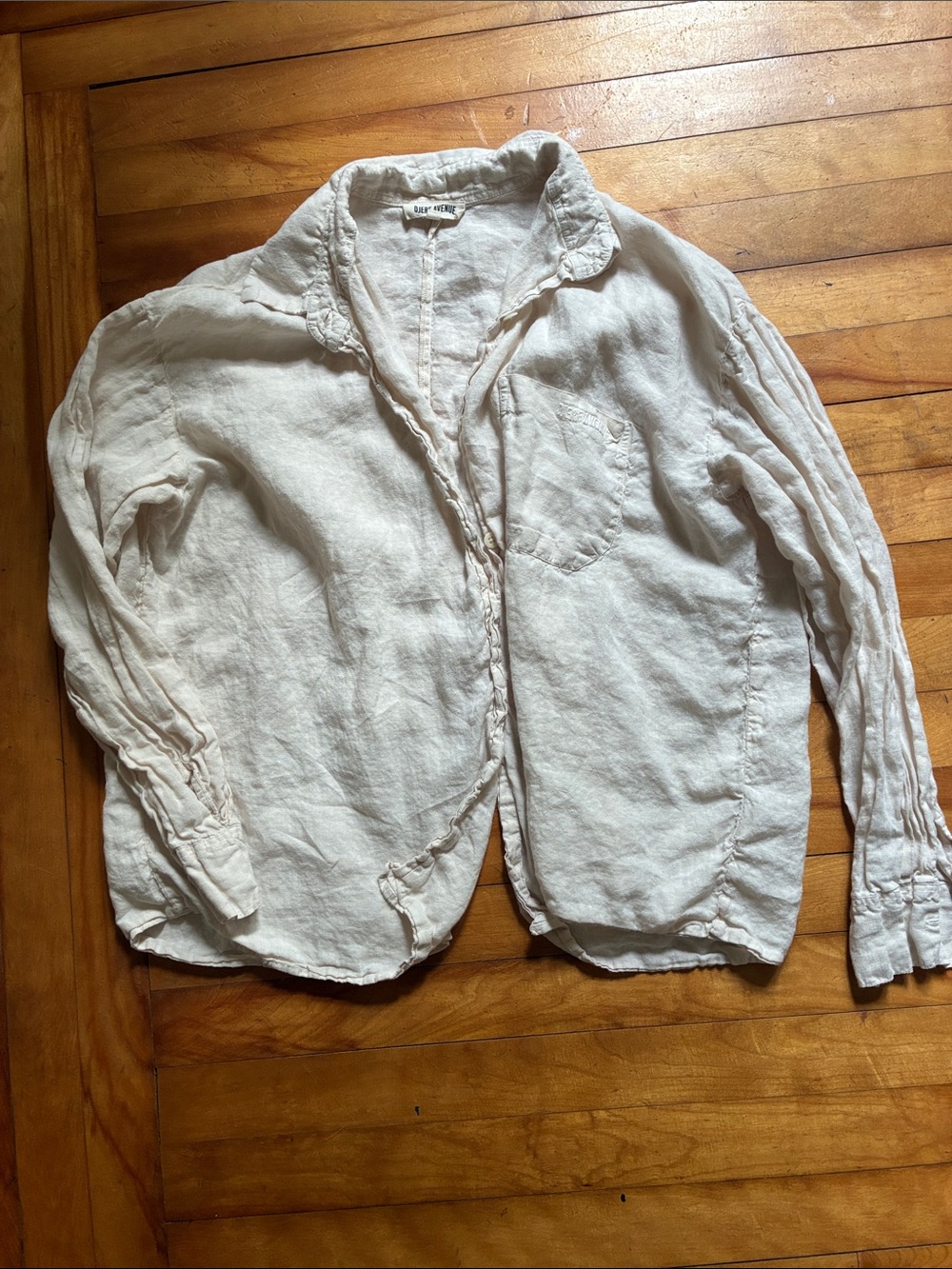 Djerf Avenue Linen Button-Up Shirt